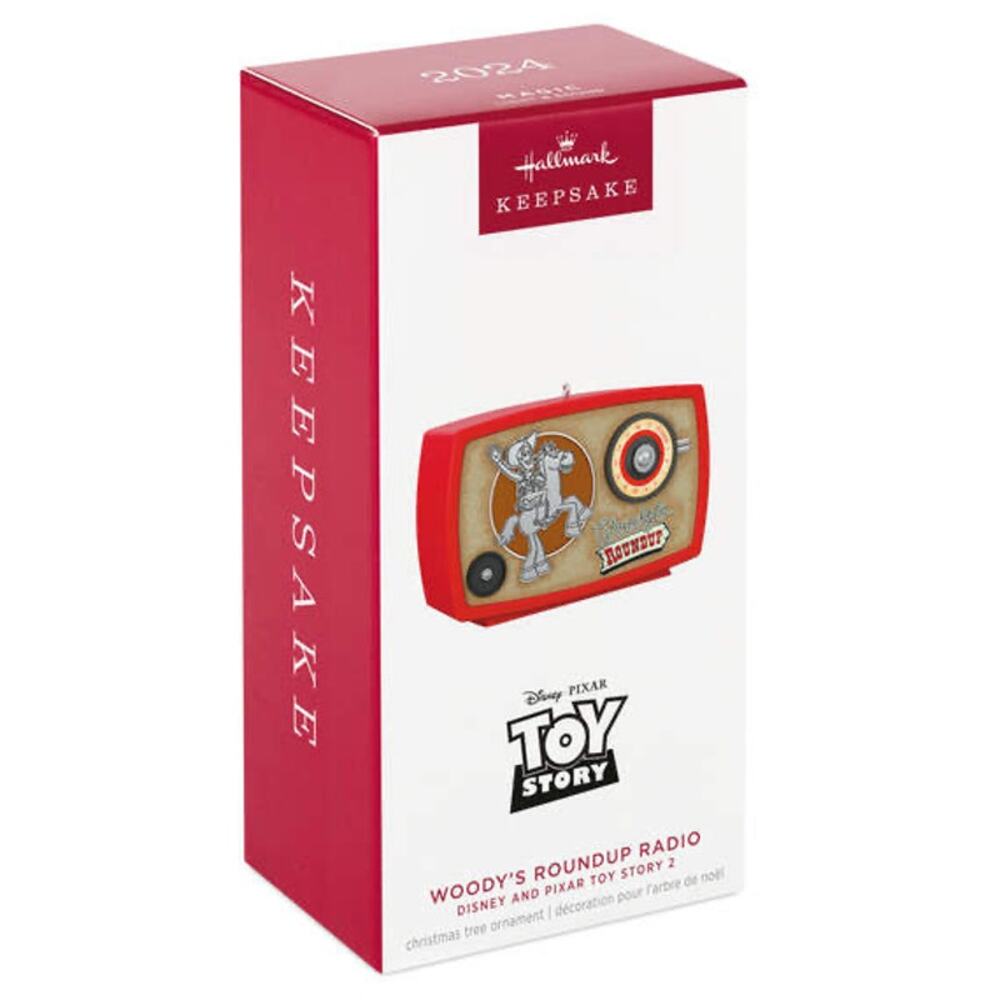 Hallmark Keepsake 2024 Pixar Toy Story Woody’s Roundup Radio Christmas Ornament